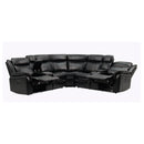 Jupiter - Leather Sectional - Black