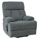 Oversized Power Lift Recliner Chai With Remote Control, Side Pocket, Spacious Seat