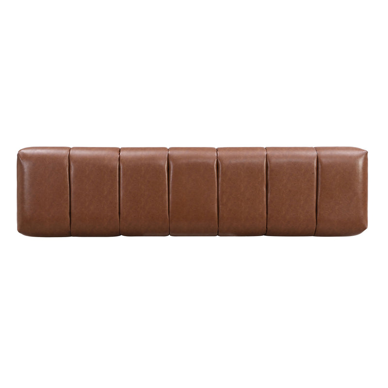 Upholstered Dining Bench For Dining Room, End Of Bed Entryway Bench Ottoman For Bedroom Living Room - Brown