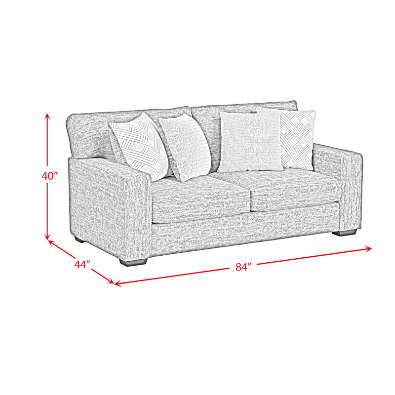 Tully - Loveseat With 4 Pillows