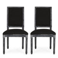 French Country Style Dining Chair With Upholstered Seating And Fluted Legs