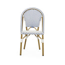 Outdoor Rattan And Aluminum French Bistro Chairs Set