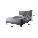 Venacha - Queen Bed - Gray Fabric