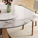 Dining Table Set With Wooden Base
