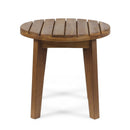 Outdoor Acacia Wood Side Table With Weather Resistance