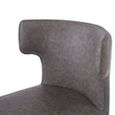 Modern Bar Stools With Upholstery And Metal Footrest (Set of 2)