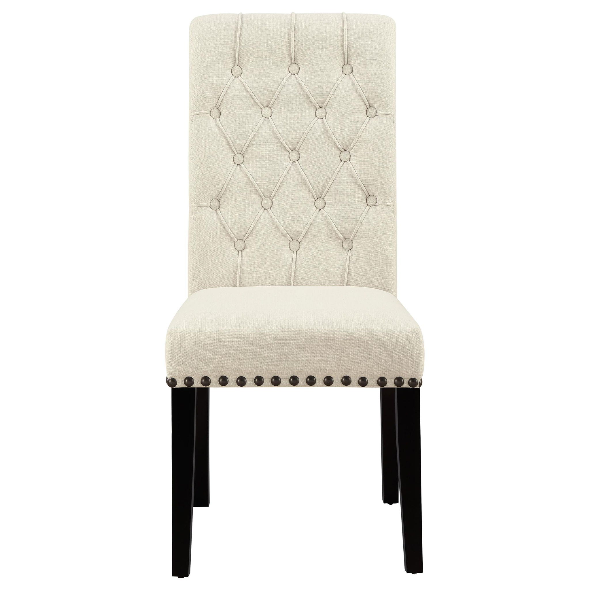 Alana Fabric Upholstered Dining Side Chair Beige (Set of 2) - Atlantic Fine Furniture Melbourne FL