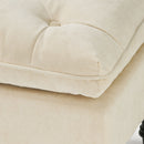 Lofton - Pillow Top Ottoman With Button Tufting - Cream