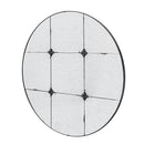 Traditional Decor Style Round Antique Glass Wall Mirror, Wall Decor For For Bathroom Entryway Console Lean Against Wall - Black