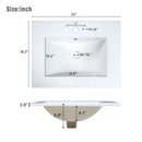 Modern Wall-Mounted Bathroom Vanity With 2 Drawers, Ideal For Small Bathrooms - Green