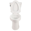 Gloss 2 Piece Toilet With 1.28 Gpf Tornado Flush, Rimless Bowl, Soft Closing Seat - Gloss White