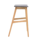 Modern Bar Stool Set With Upholstered Seating