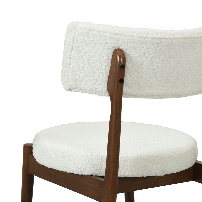 Mid Century Modern Counter Stools, Fabric Upholstered Chairs