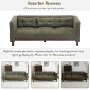 Upholstered Sofa Modern 3 Seater Sofa Couch With Tufted Design For Living Room
