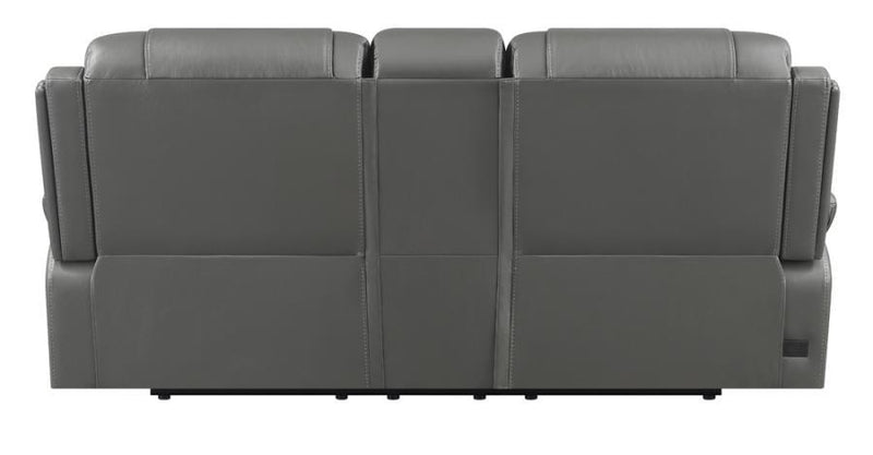 Flamenco - Upholstered Power Reclining Loveseat - Charcoal