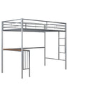 Bunk Bed With Desk, Ladder And Quality Slats For Bedroom