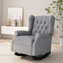 Sheila - Contemporary Fabric Tufted Wingback Rocking Chair