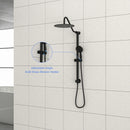 Shower System With 5 Function Rain Hand Shower And Slide Bar Combo