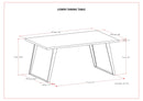 Lowry - Handcrafted Square Dining Table