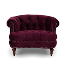 La Rosa - Victorian Tufted Upholstered Accent Chair