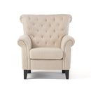 Springfield - Tufted Club Chair Stylish Upholstery - Light Beige