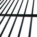 Triple Bunk Bed, Full Size With Sturdy Metal Frame And Safe Stairs - Black