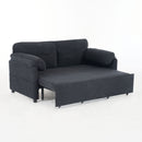 Convertible Pull Out Sofa Bed Queen Size, 3 In 1 With Side Storage