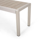 Outdoor Modern Aluminum Dining Bench, Durable And Elegant Design