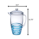 Swirl Unbreakable Plastic Water Pitcher With Lid And Spout