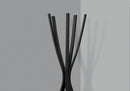 Free Standing Coat Rack 5 Hooks For Entryway - Black