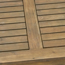 Perla - Rustic Square Coffee Table With Block Legs