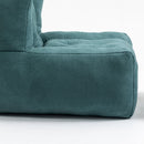 Modern Indoor Fluffy Bean Bag Chair With Memory Foam And Ottoman, Super Soft