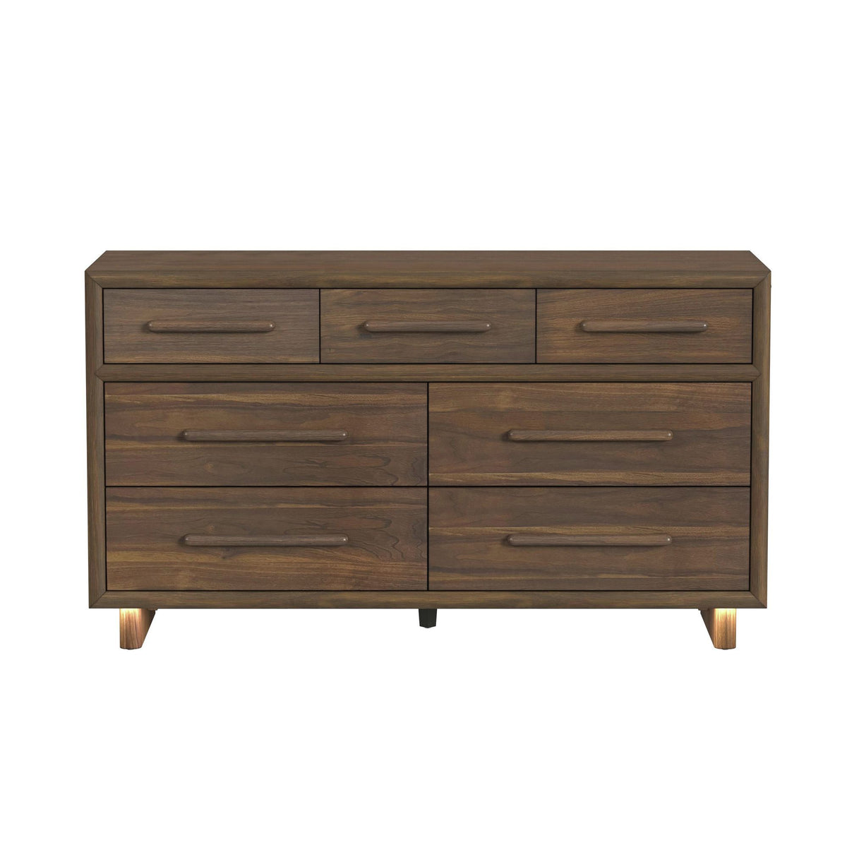 Brisbane Dresser With LED in Dark Brown by Elements International, view 9