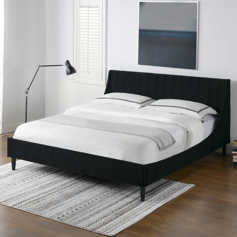 Aspen - Vertical Tufted Modern Headboard Platform Bed Set