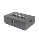 Volon - Rectangular Fire Pit Table, Propane Powered, 50,000 BTU - Light Gray