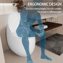 Modern Egg Shape Toilet 1.28 Gpf Single Flush Ceramic