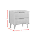 Ernesto - 2-Drawer Nightstand (3A Packing) - Gray