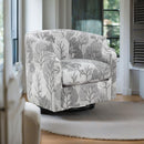 Isabelle - Swivel Glider Barrel Chair