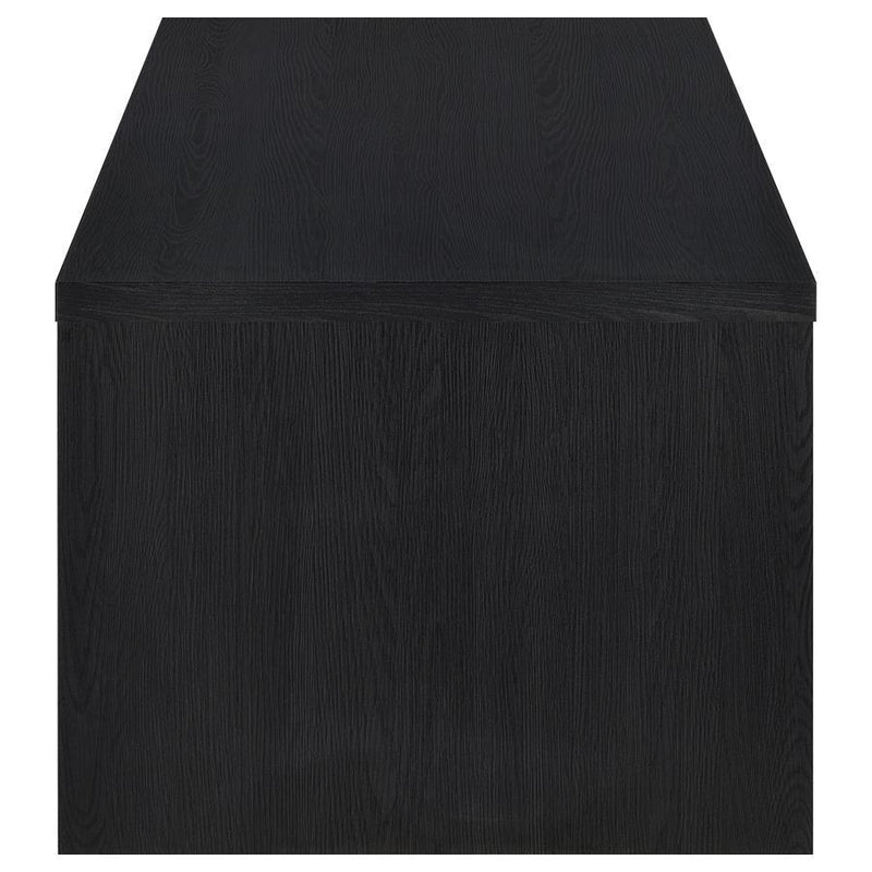 Knapp - Lift Top Cocktail Coffee Table With Dual Drawers - Black