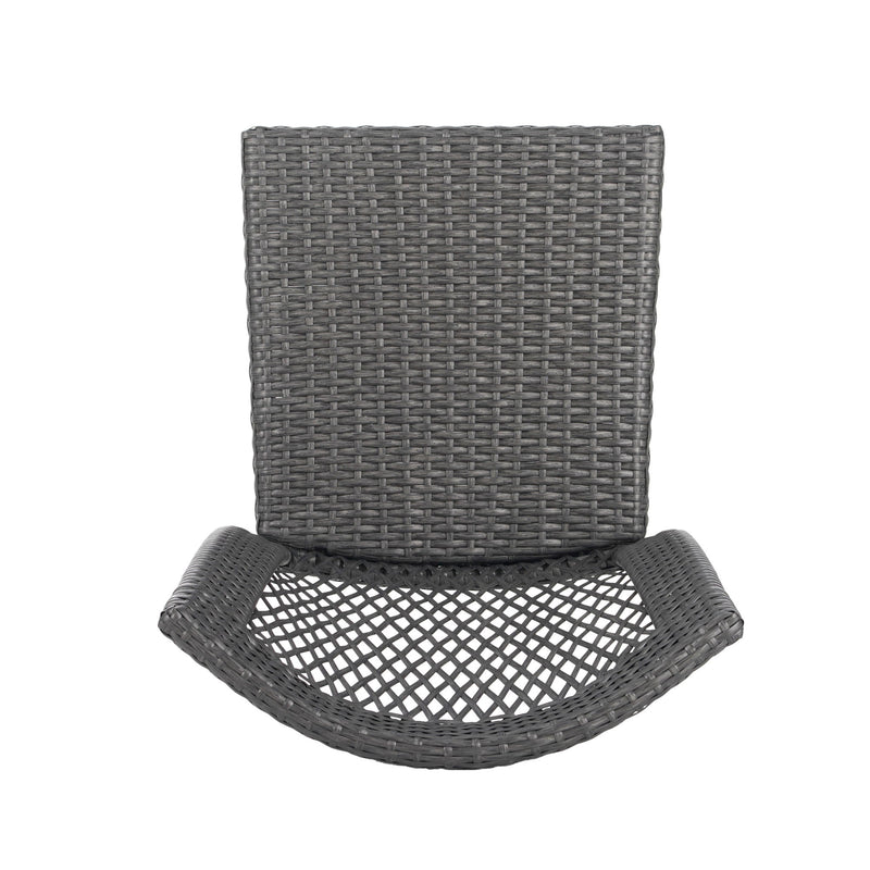 Farley - Stacking Sidechair (Set of 2) With Open Backrests - Gray