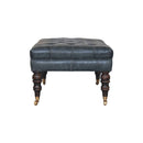 Buffalo - Leather Ottoman With Castor Legs