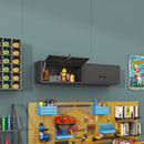 Heavy Duty, Metal Wall Mounted Tool Storage Cabinet Steel Metal Garage Storage Cabinet - Black / Gray