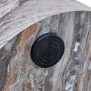 Simple Marble Textured Cylindrical Coffee Table Material - Gray