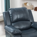 Charlotte - Gel Glider Recliner With Sturdy Wood Frame - Blue