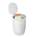 Luxury Bucket Towel Warmers, Large Towel Warmers For The Bathroom, Fits Up To 2 Oversized Towels - White