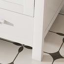 43" Bathroom Vanity, Multi Functional Cabinet, Doors And Drawer - White