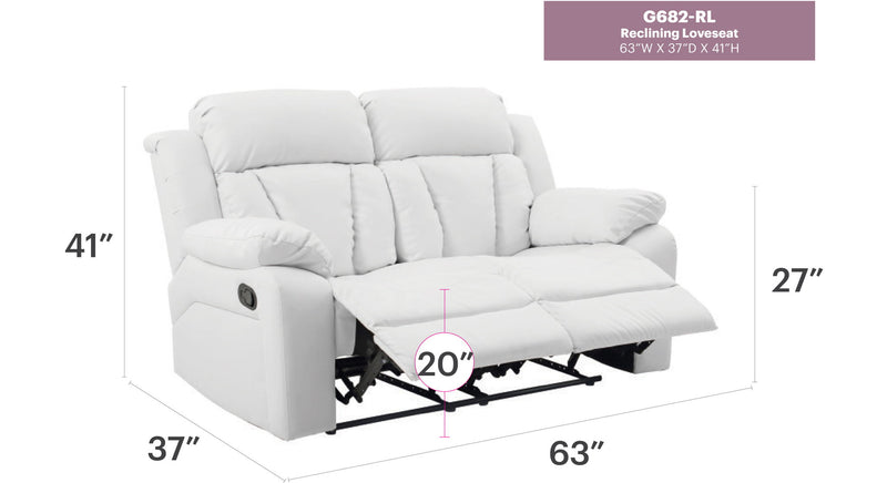 Cozy Padded Love Seat For Relaxation