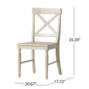 Dining Chair With X Shaped Back (Set of 2)