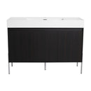 Freestanding Bathroom Vanity With Resin Sink And Storage Cabinet