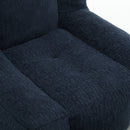 Modern Indoor Fluffy Bean Bag Chair With Memory Foam And Ottoman, Super Soft